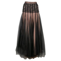 Jupe en soie rose de Rochas