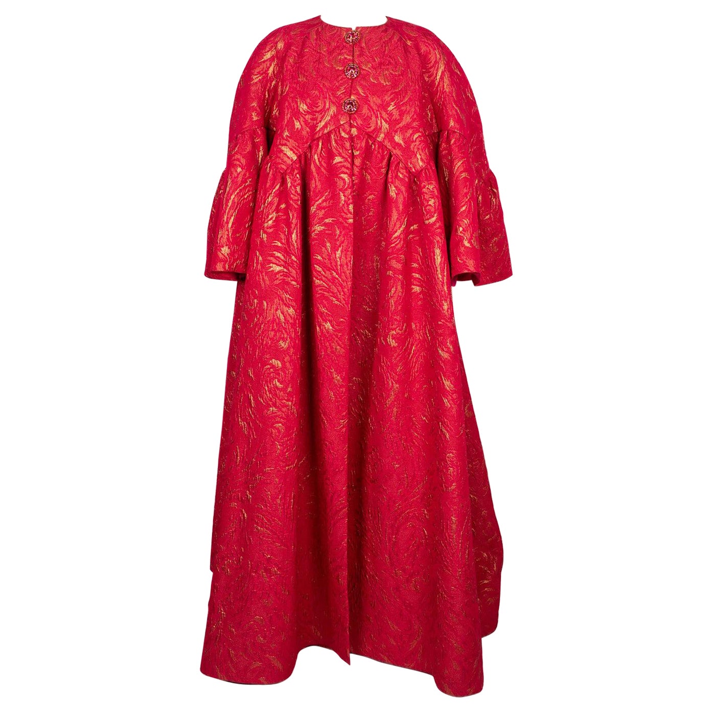 Nina Ricci manteau de théâtre rose haute couture en vente