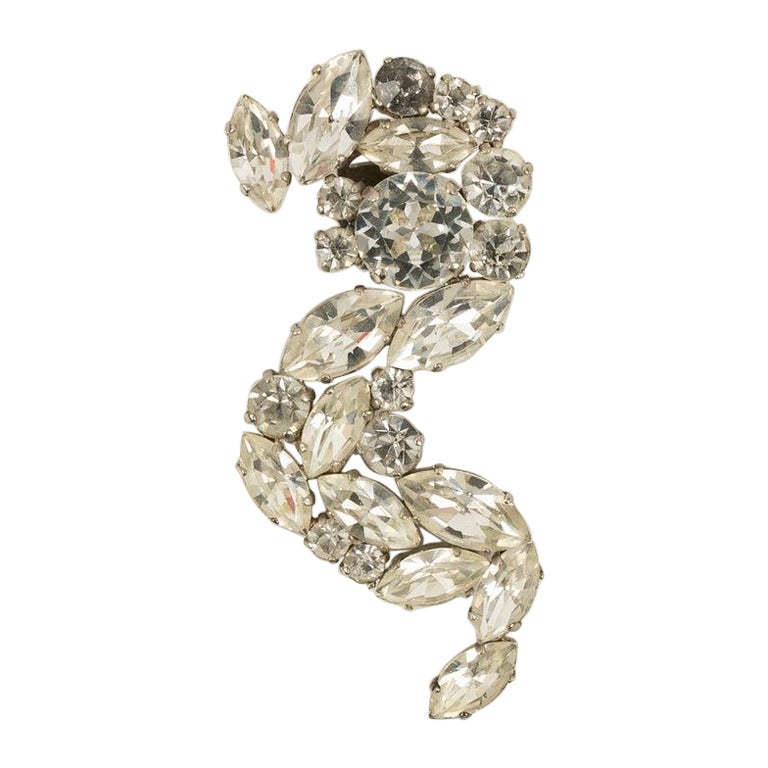 Jean-Louis Scherrer Earring Défilé in Silvery Metal For Sale