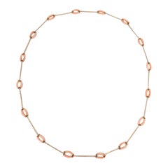 Vintage Necklace with Pale Pink Glass, 1960s