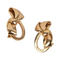 Christian Dior Earrings in Golden Metal
