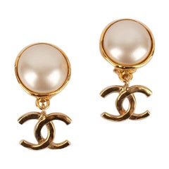 Chanel Pearls Clip-On Earrings, 1994