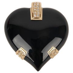 Dior Heart Brooch in Golden Metal