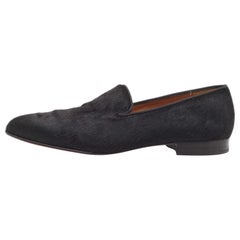 Christian Louboutin, mocassini in pelle di vitello nera taglia 43