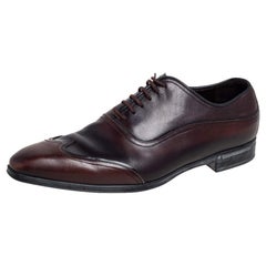 Gucci Ombre Brown Leather Oxford Size 41