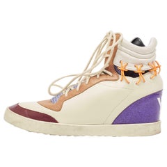 Y-3 Multicolor Leather High Top Sneakers Size 38