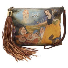 D&G Ania Disney Handgelenkstasche aus mehrfarbigem Stoff und Leder Ania Disney