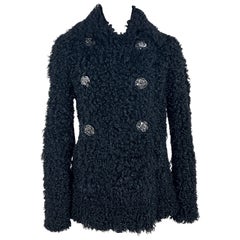 Chanel New CC Giant Button Black Jacket
