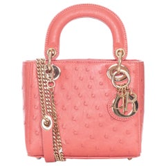 Christian Dior Small Ostrich Lady Dior Bag (2022)