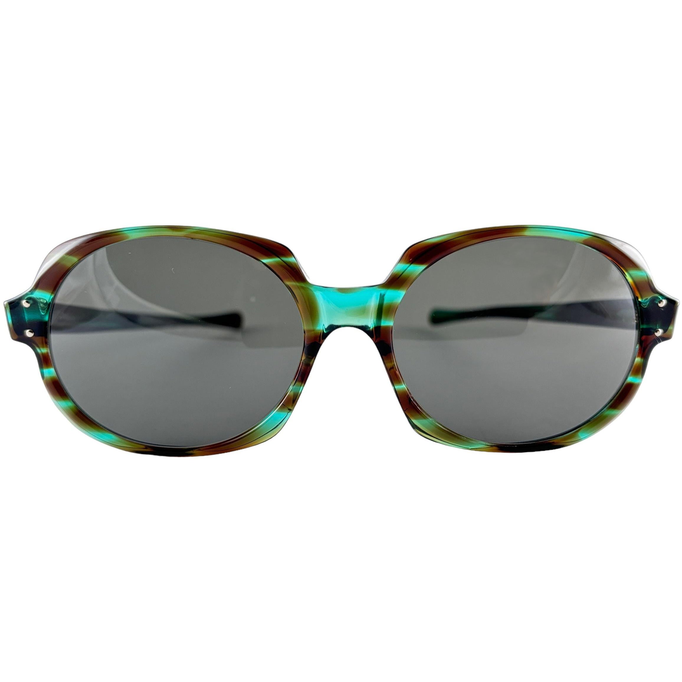 New Vintage American Optical "Suntique" Green Sunglasses 60'S Made In Usa For Sale