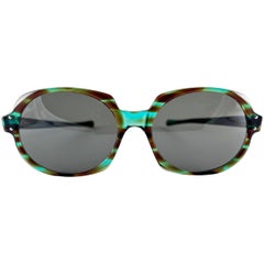 Nuevo Vintage American Optical "Suntique" Gafas de sol verdes años 60 Made In Usa