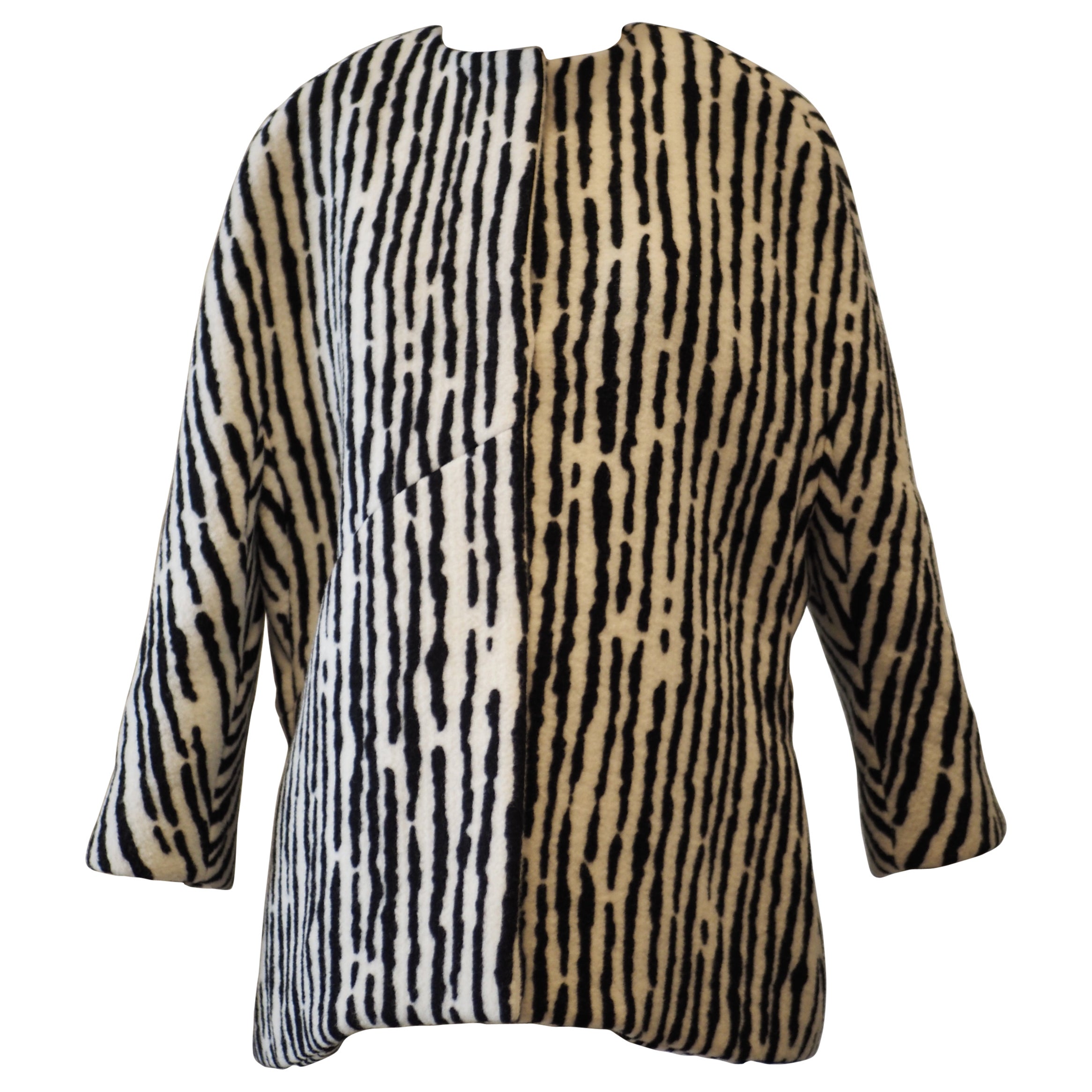 Cappotto zebrato hotsell