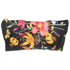 Gucci Floral Print Triangle Scarf