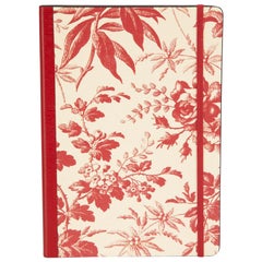 Taccuino con stampa floreale rosso di Gucci
