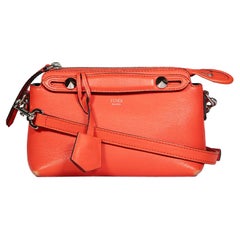 Fendi Red Vitello Dolce Mini By The Way Boston Papavero Bag