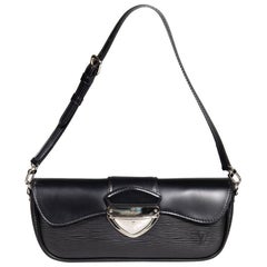 Louis Vuitton 2008 Black Epi Leather Montaigne Shoulder Bag
