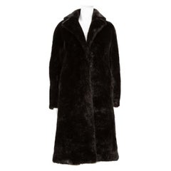Manteau Graffiti en fausse fourrure noir Philipp Plein Taille S