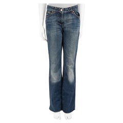 Saint Laurent Blue Denim YSL Logo Jeans Size M