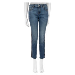Alexander McQueen Blue Denim Side Tape Jeans Size L