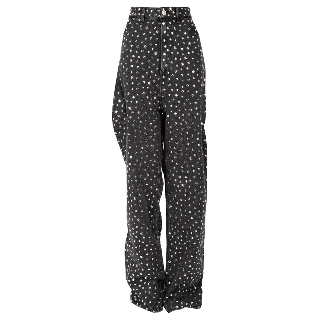 Co´Couture - Vickycc Stud Wide Jeans 31638 - 96 - Black main image 0