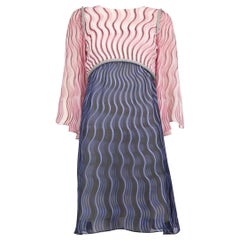 Mary Katrantzou Two Tone Abstract Pattern Dress Size S