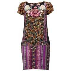 Etro, mini-robe à imprimé floral abstrait, taille XS