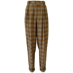 Gianni Versace Checked Pants 6