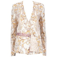 Roberto Cavalli Just Cavalli Blazer stampato in pelle di serpente taglia L.
