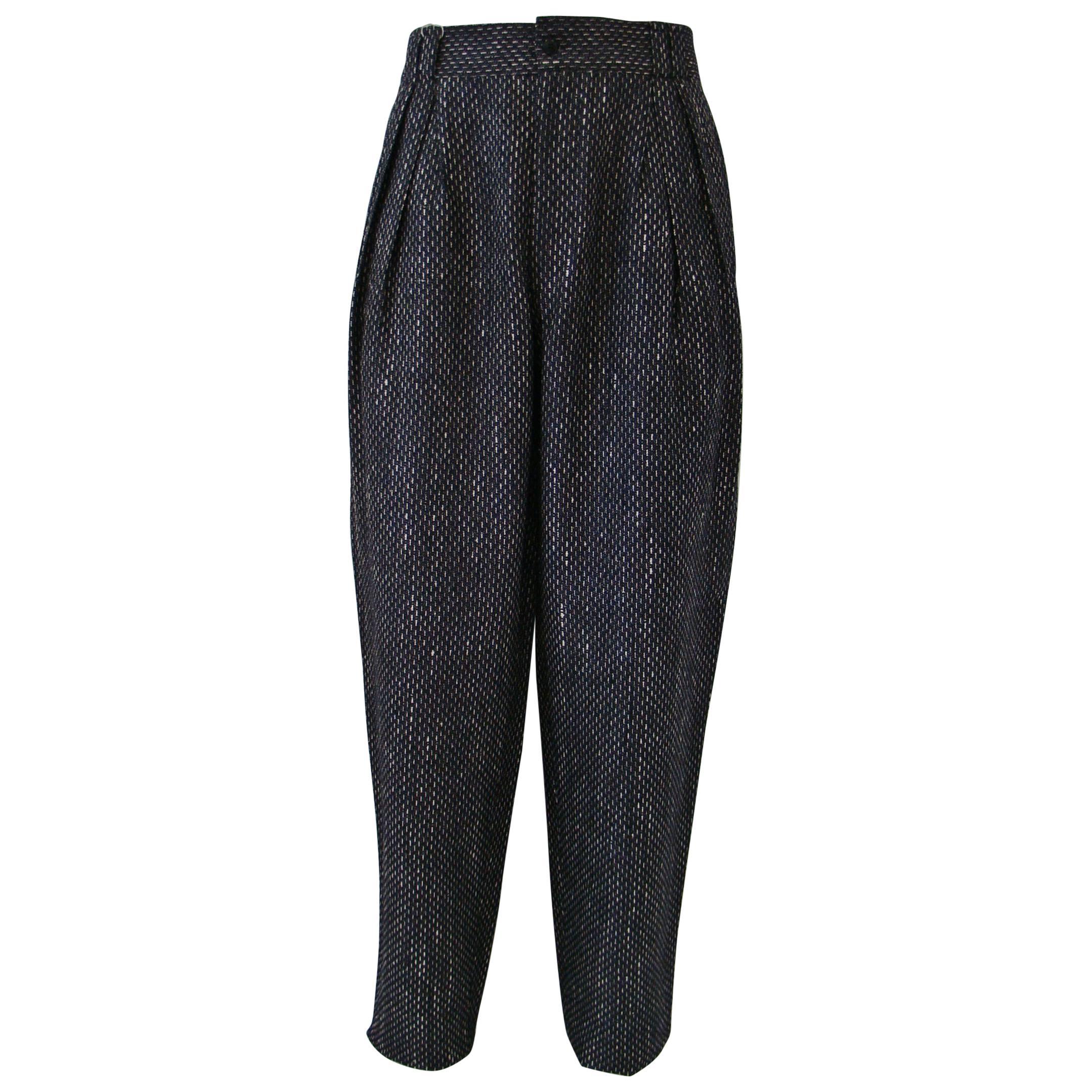 Early Gianni Versace Wool Pants For Sale