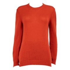 Marni Orange Cashmere Knit Ombré Shoulder Jumper Size L