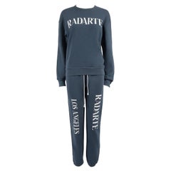Ensemble de survêtement bleu imprimé de logos Rodarte Taille XS