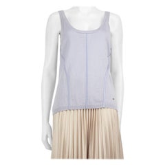 Escada Lilac Silk Knit Sleeveless Top Size M