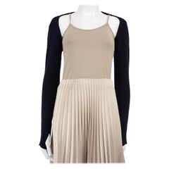 Dion Lee Navy Long Sleeve Bolero Knit Top Size M