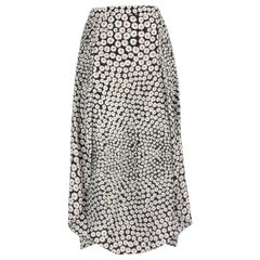 Stella McCartney Falda Midi de Seda con Estampado Floral Talla L