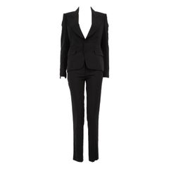 Tom Ford Costume blazer et pantalon en laine noire Taille XXS