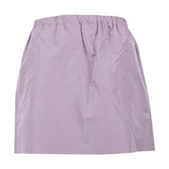 Miu Miu Purple Elasticated Waist Mini Skirt Size M