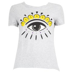 Kenzo Grey Eye Printed T-Shirt Size S