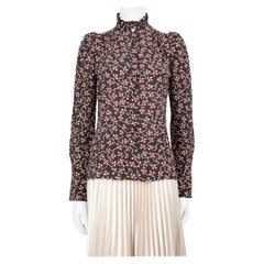 Isabel Marant Floral Pattern Silk Top Size S