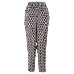 Used Max Mara Weekend Max Mara Patterned Tapered Leg Trousers Size S