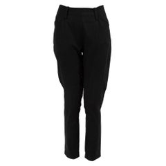 Yohji Yamamoto Pantalon slim mi-haut noir Taille S
