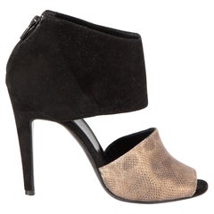 Pierre Hardy Sandales à talons en daim et cuir noir Taille IT 36