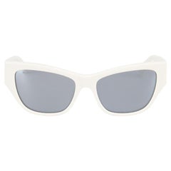 Max Mara Weiße verspiegelte Max Mara-Sonnenbrille