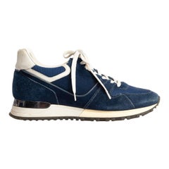 Louis Vuitton Scarpe da ginnastica Run Away in pelle scamosciata blu misura IT 38