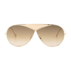 Loewe Gold Puzzle Gradient Aviator Sunglasses