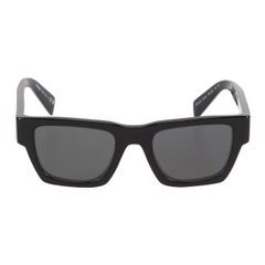 Prada Black Square Framed Tinted Sunglasses