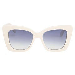 Salvatore Ferragamo Ivory Butterfly Sunglasses