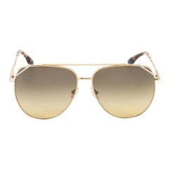 Victoria Beckham Gold & Khaki Gradient Sunglasses