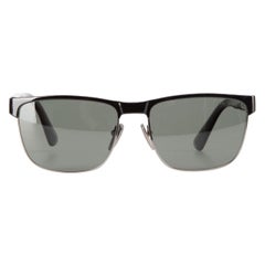 Prada Black Metal Pillow Frame Sunglasses