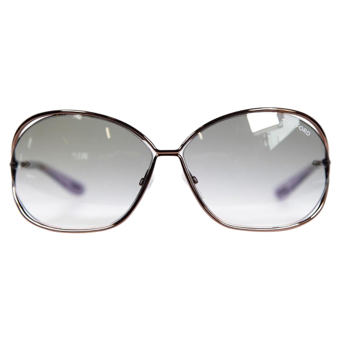Tom Ford Gradient Brown Lens Shiny Dark Brown Sunglasses main image 1