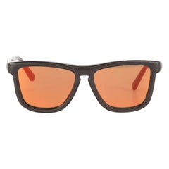 Loewe Black & Red Mirrored Square Sunglasses